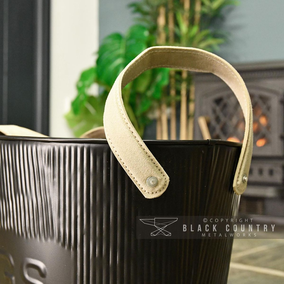 Close-up of the Suede Carry Handles