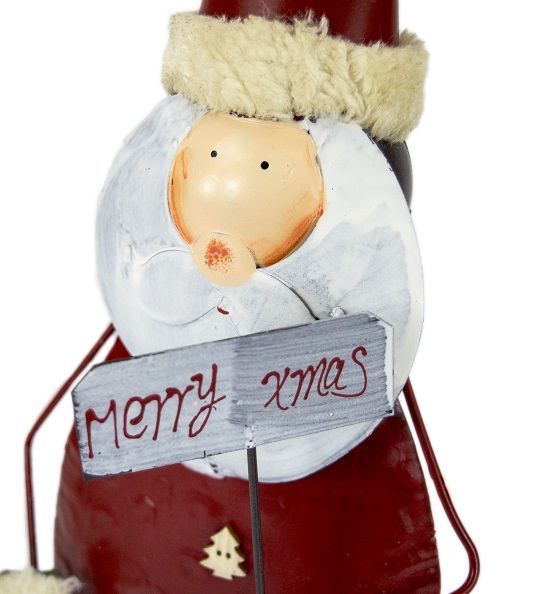 Metal Father Christmas Ornament