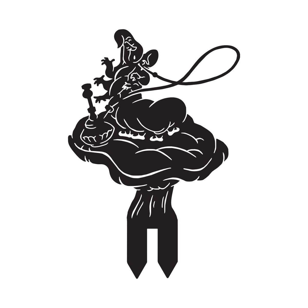 Smoking Caterpillar Silhouette in a Black Finish 