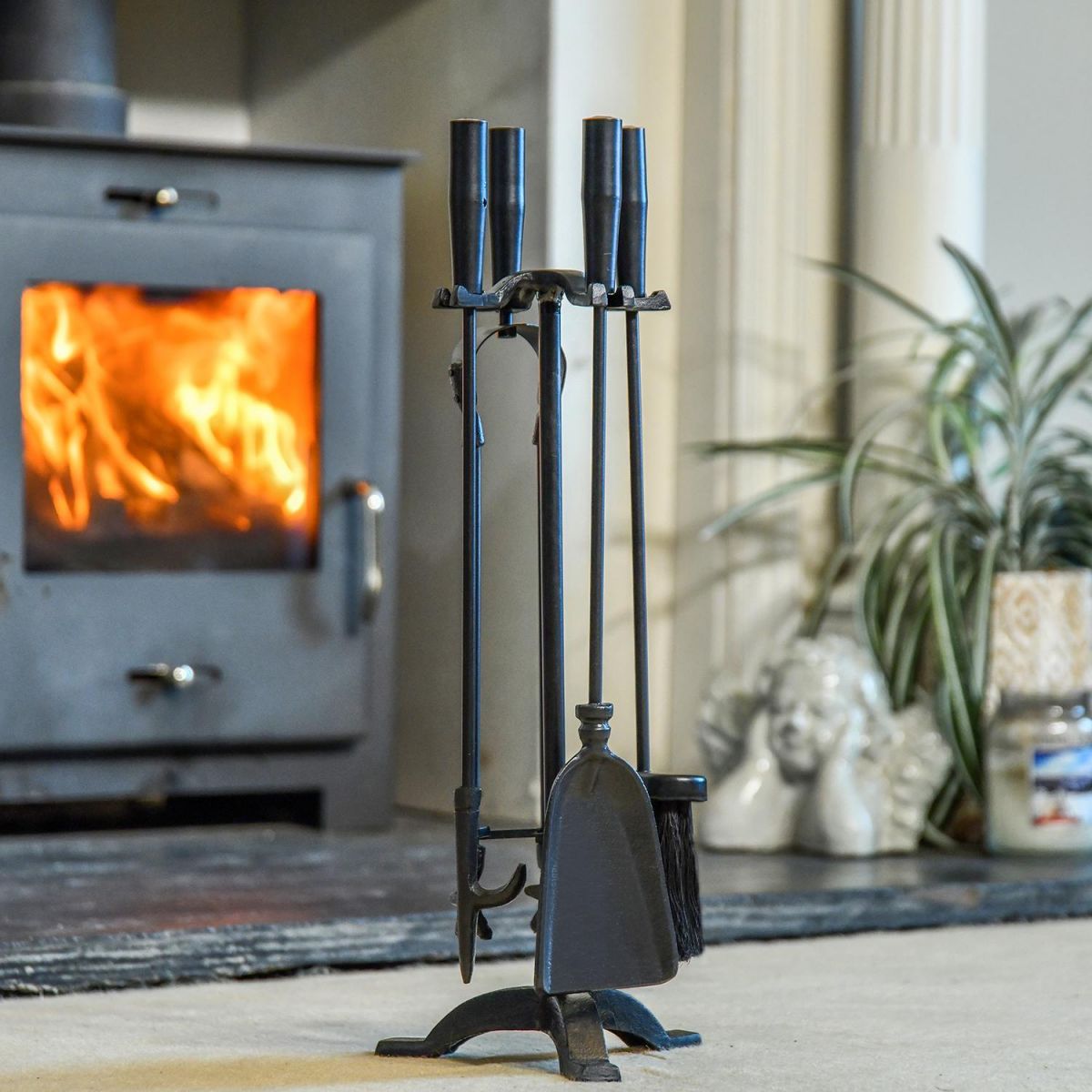 Smooth Iron Traditional Companion Set in Situ