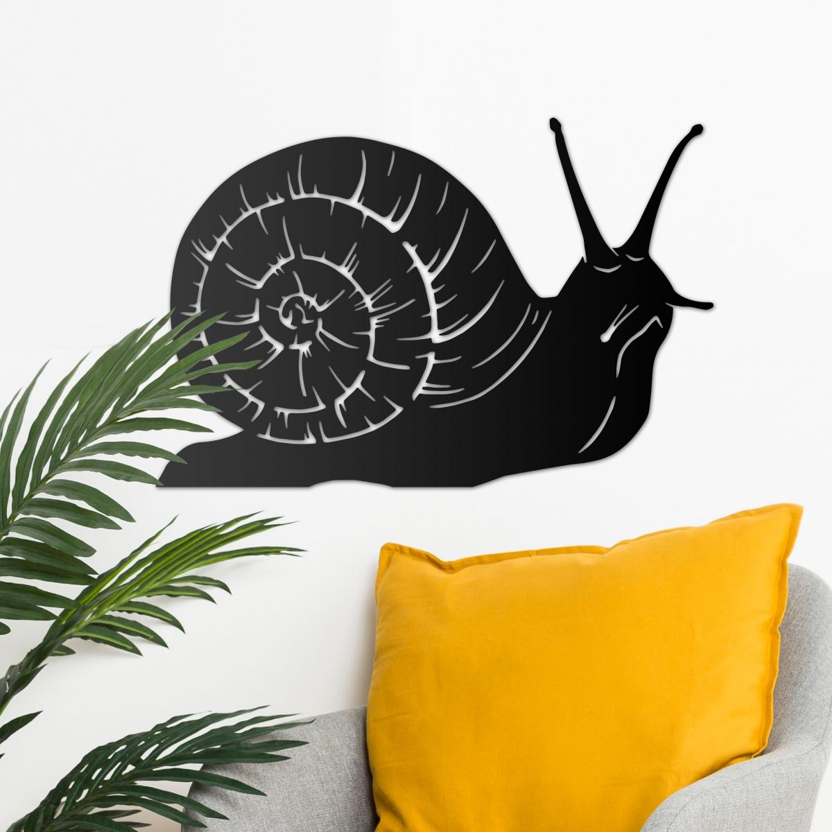 Black Snail Wall Art in Full 
