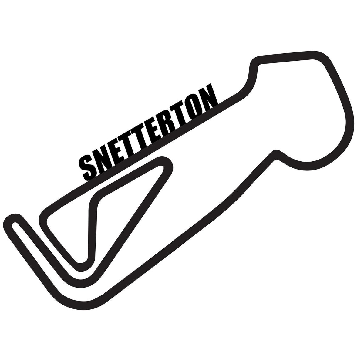 Snetterton Race Track Finished in Black