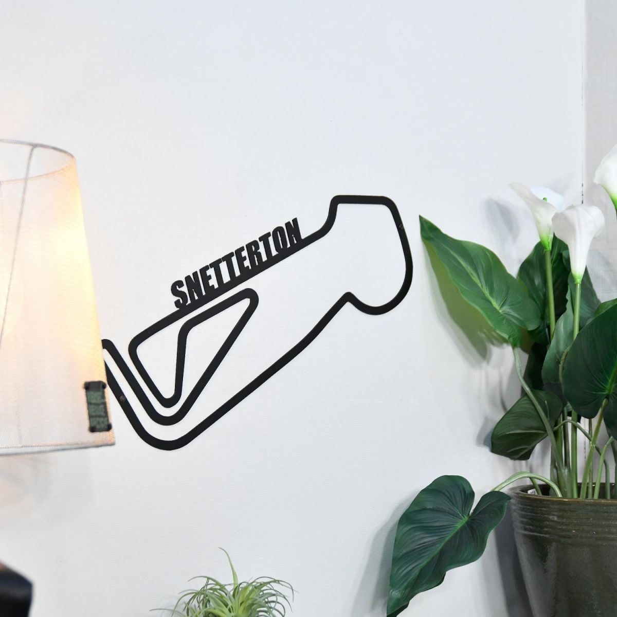 Snetterton Race Track mounted to wall 