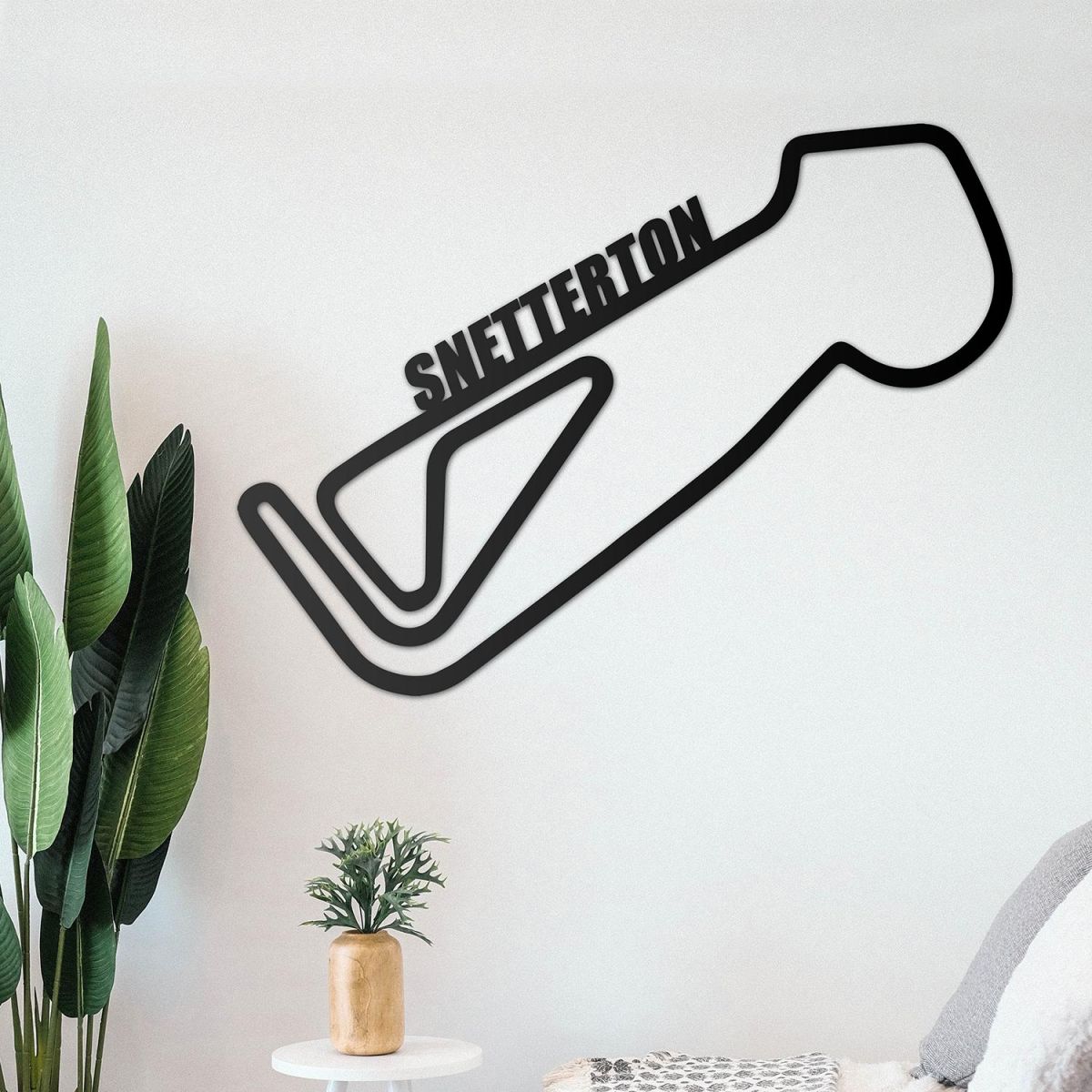 Snetterton Race Track Crated From Steel and Finished in Black