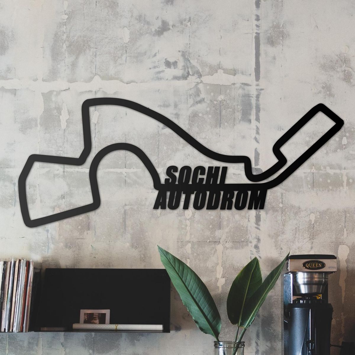 Sochi Autodrom Racing Circuit Wall Art in the Living Room