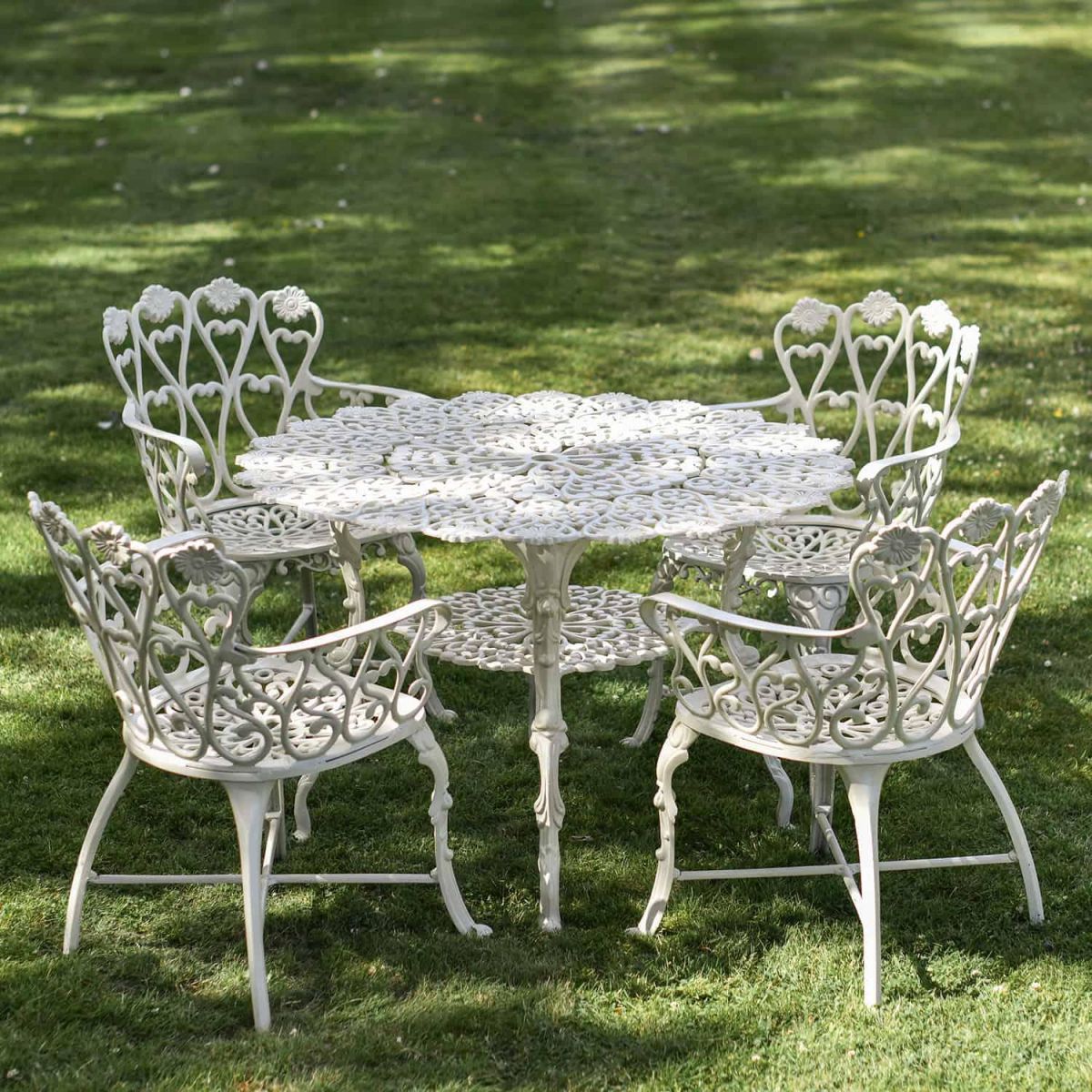 Solid Cream "Wootton House" Four Seat Dining Set