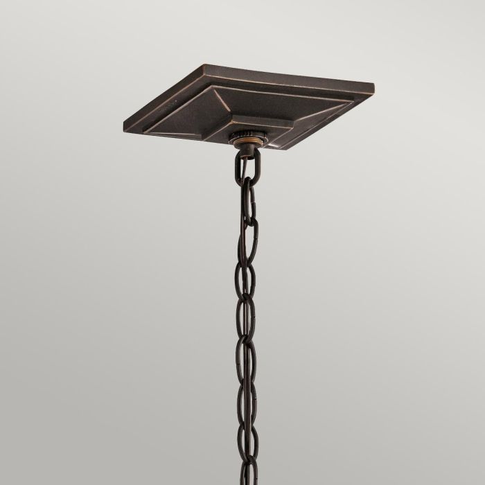 Somersal Single Bulb Modern Hanging Chain Lantern in Bronze Chain and Ceiling Mount Somersal Single Bulb Modern Hanging Chain Lantern in Bronze Chain and Ceiling Mount