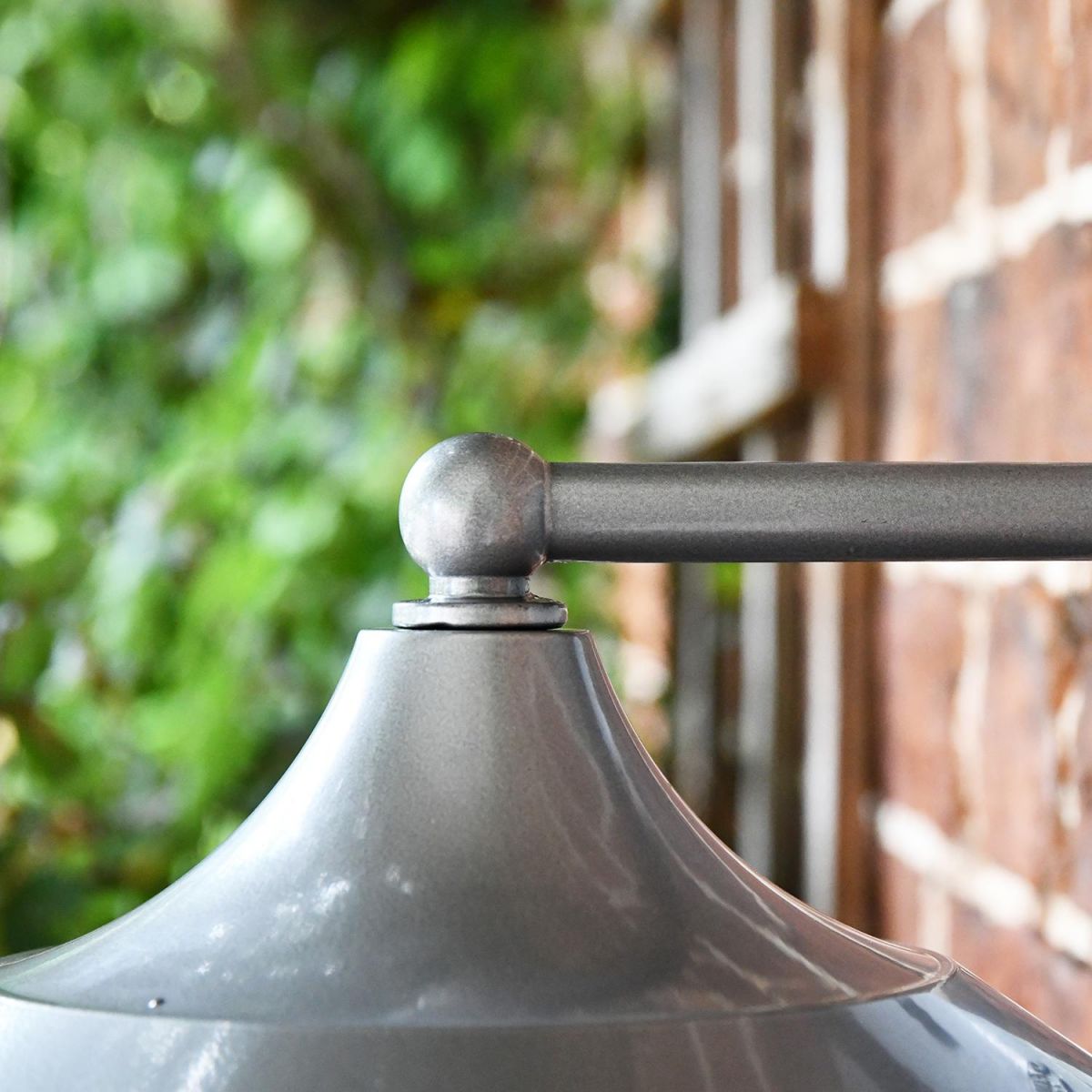 View of the Top of the Silver Lid of the Lantern
