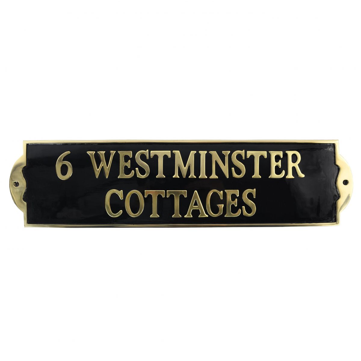 Solid Brass House Name Plaque