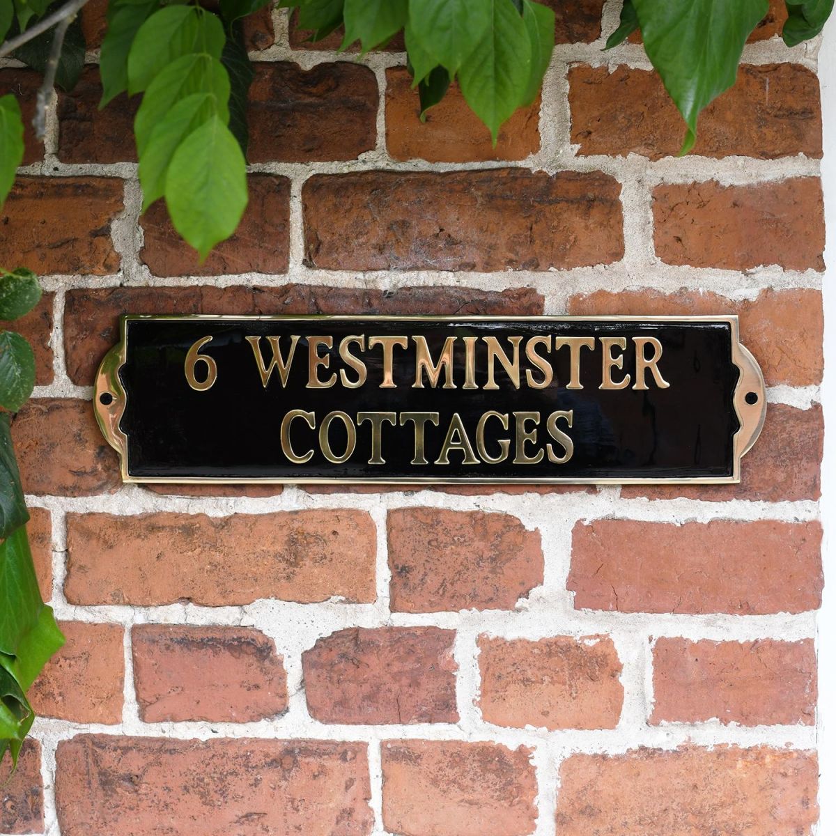 Genuine Brass House Name Sign