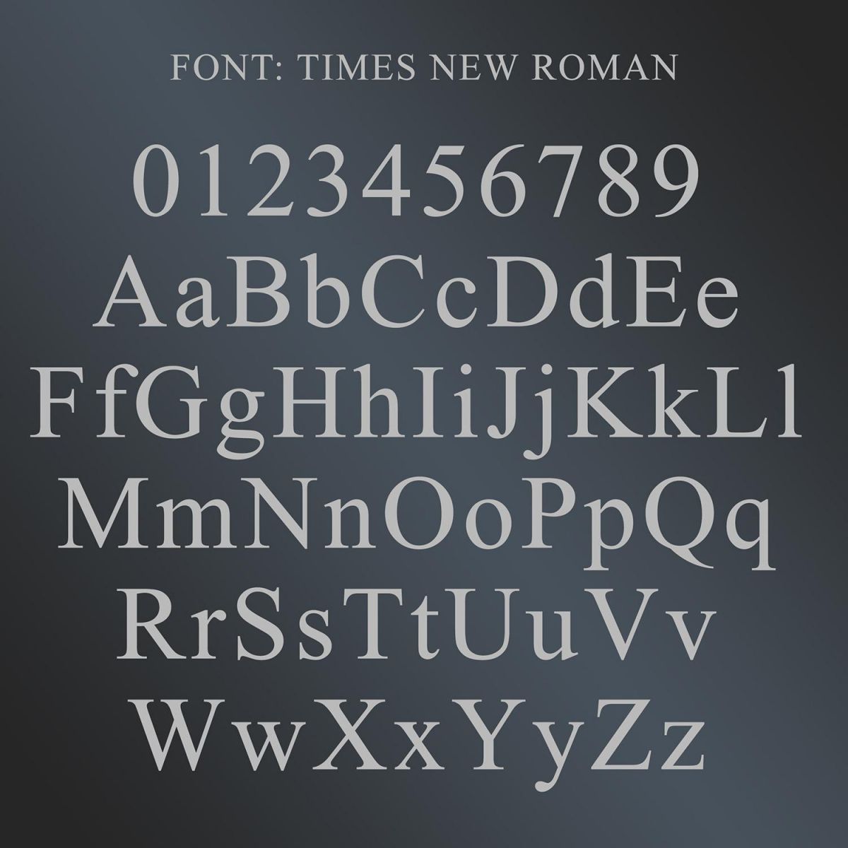 The Numbers and Letters Available for this House Number Plaque