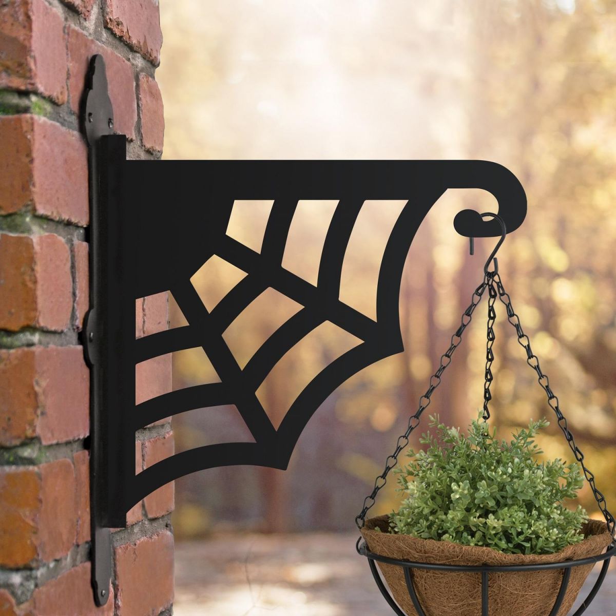 Spider Web Design Hanging Basket Bracket 