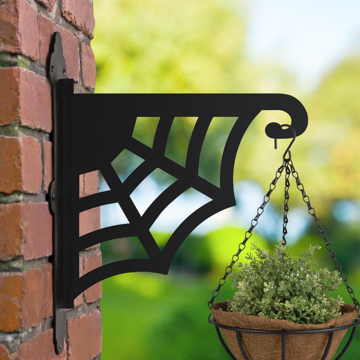 Hanging Basket Bracket with Web Design 