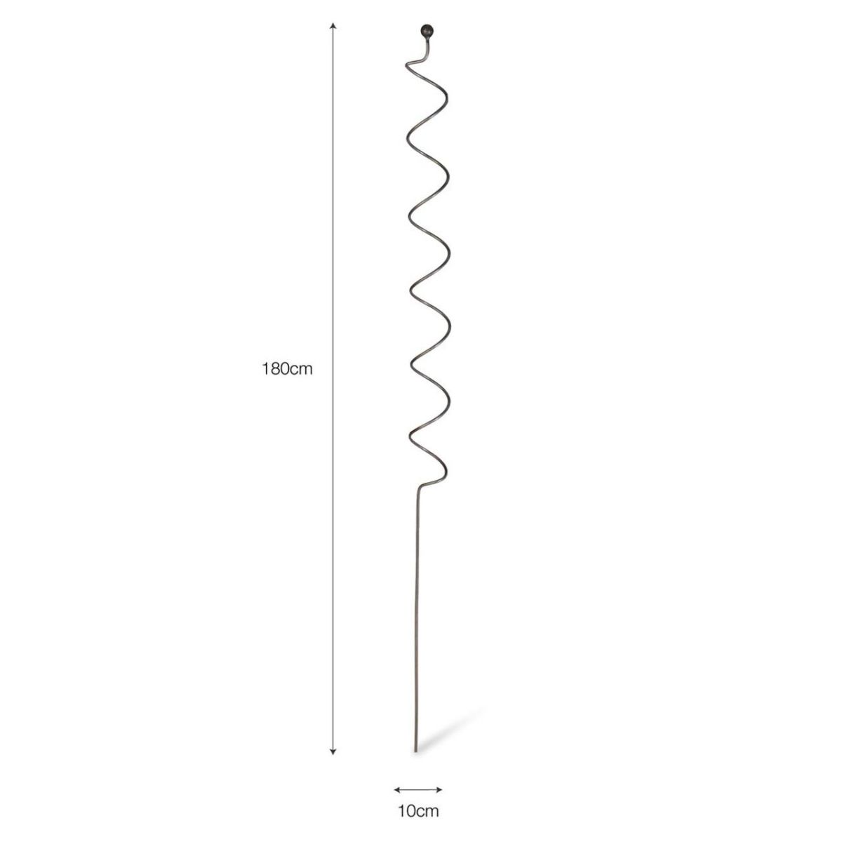 Spiral Iron Plant Support Dimensions
