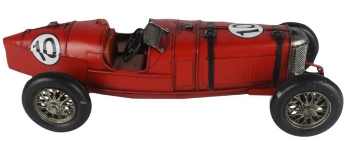 Vintage Red Sports Car Replica Ornament Side View