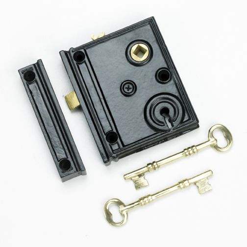 Square Cast Iron Rim Lock