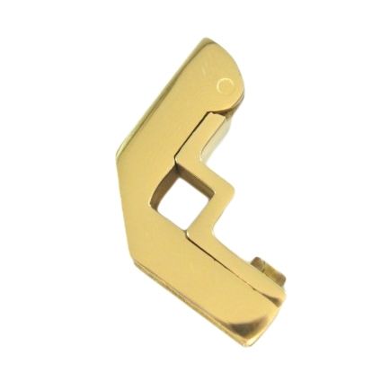 Brass Hinged Square Stair Bracket - 9mm