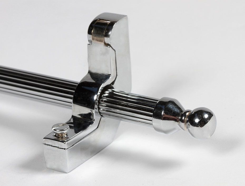 "Belling Court" Chrome Ball Finial Stair Rods - 9mm
