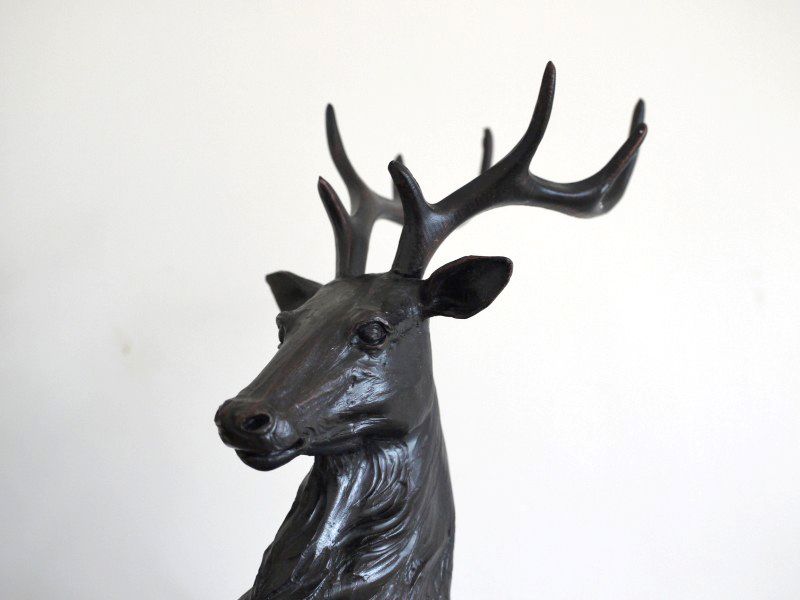 Deep Bronze Finish Highland Stag Ornament 
