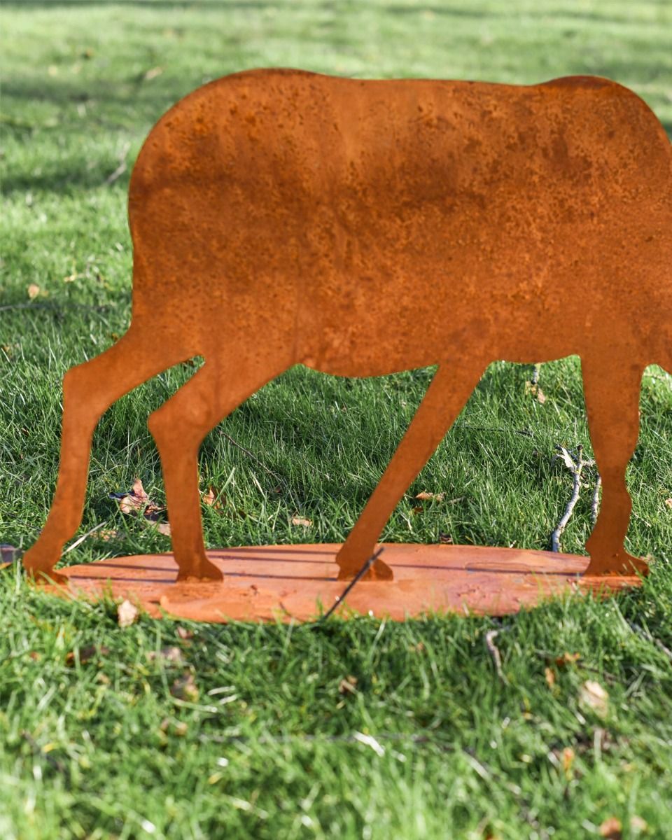 Rustic Stag Sculpture On Base Rustic Stag Sculpture On Base