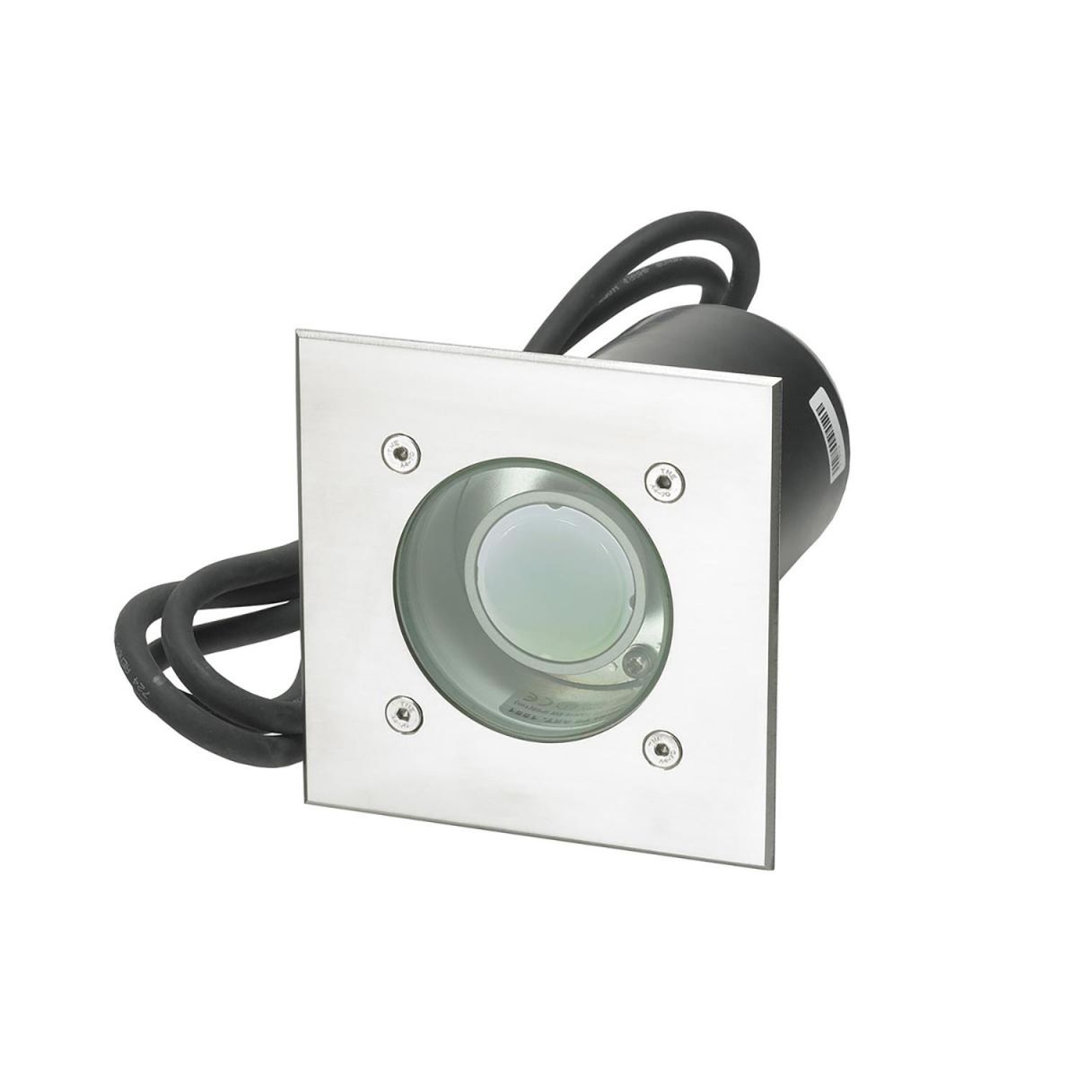 Stainless Steel "Grounded" Square Ground Light - 13cm Stainless Steel "Grounded" Square Ground Light - 13cm