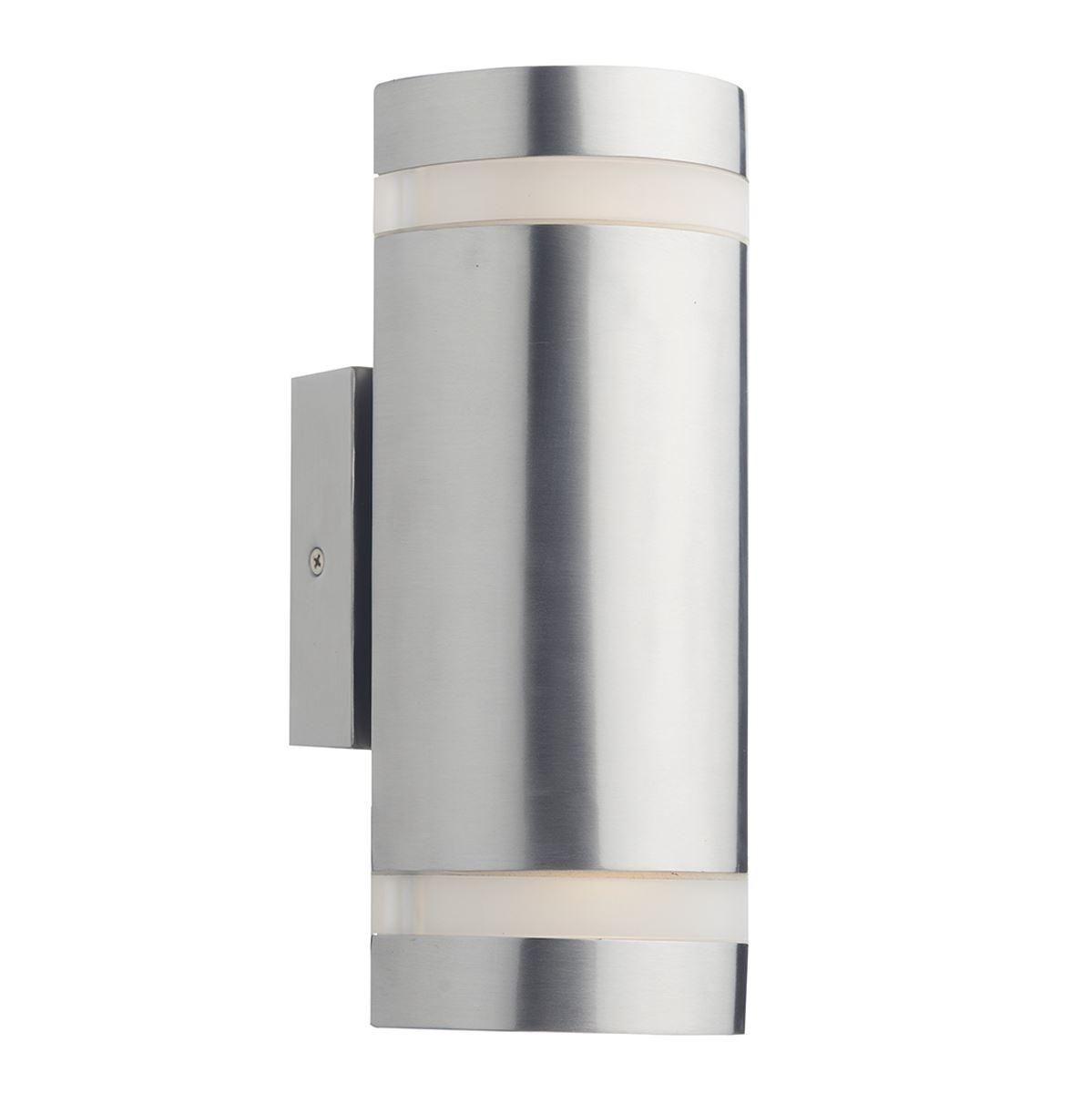 Cylinder Design Up-Down Light in a Stainless Steel Finish