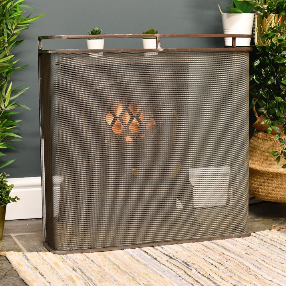 Stainless Steel Double Rail Fire Guard