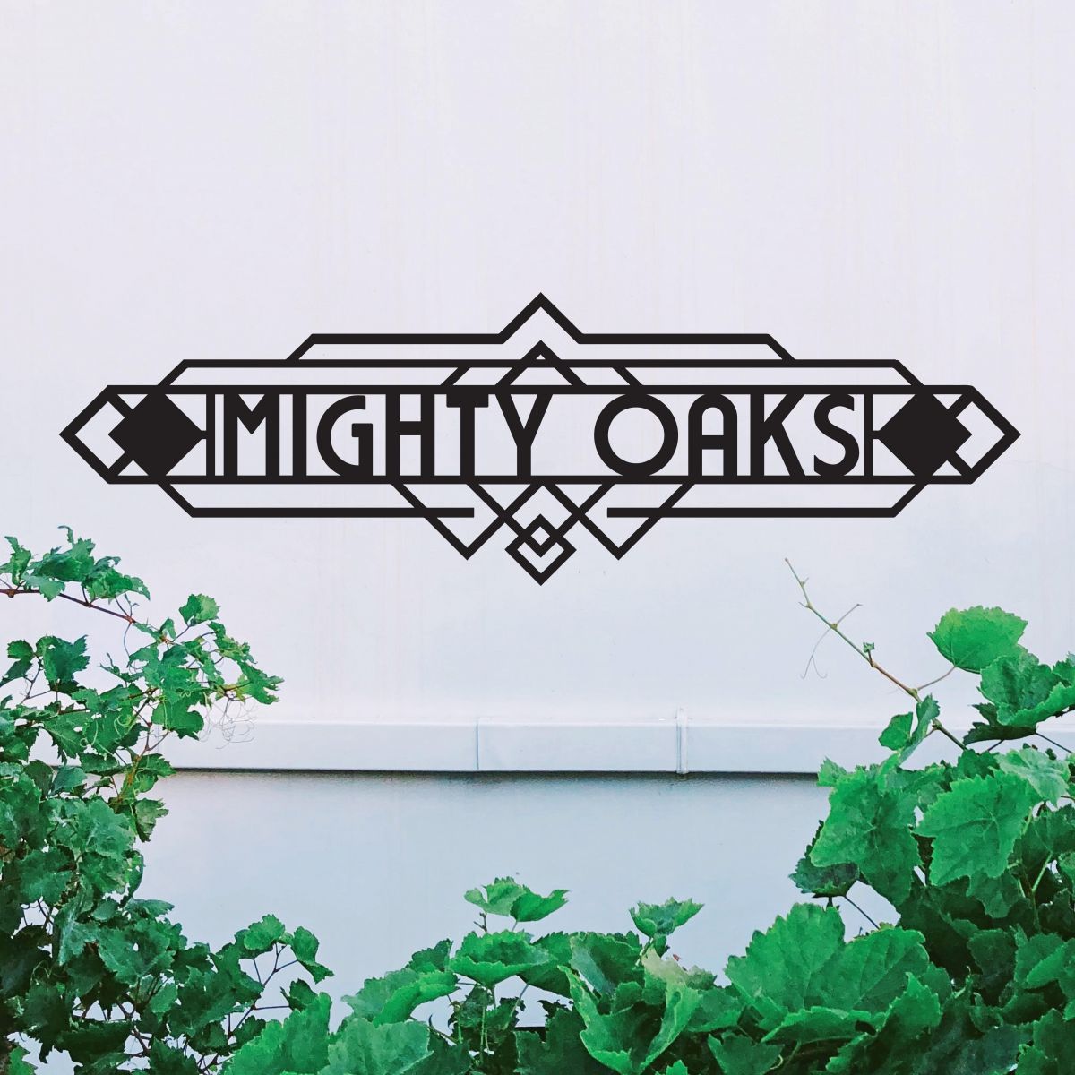 Art Deco House Name Sign on Wall  Art Deco House Name Sign on Wall