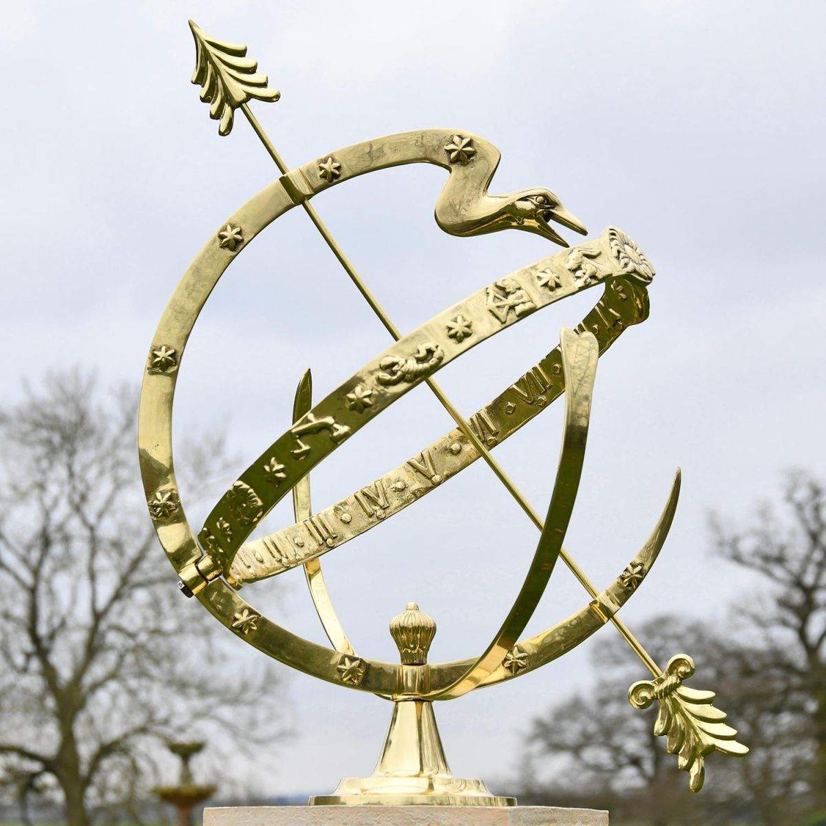 Serpent Armillary in Situ Outside