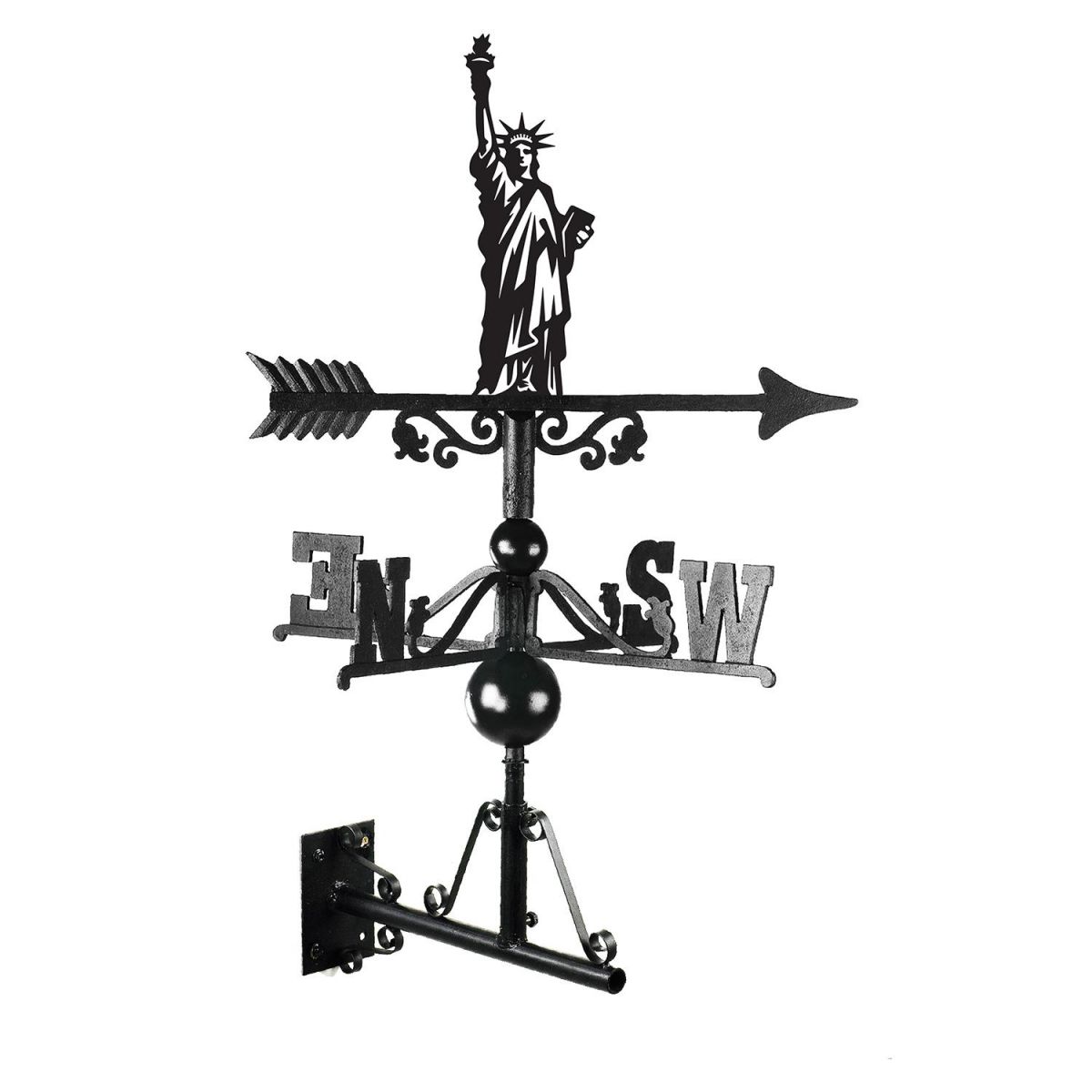 Saute of Liberty Weathervane Finished in Black