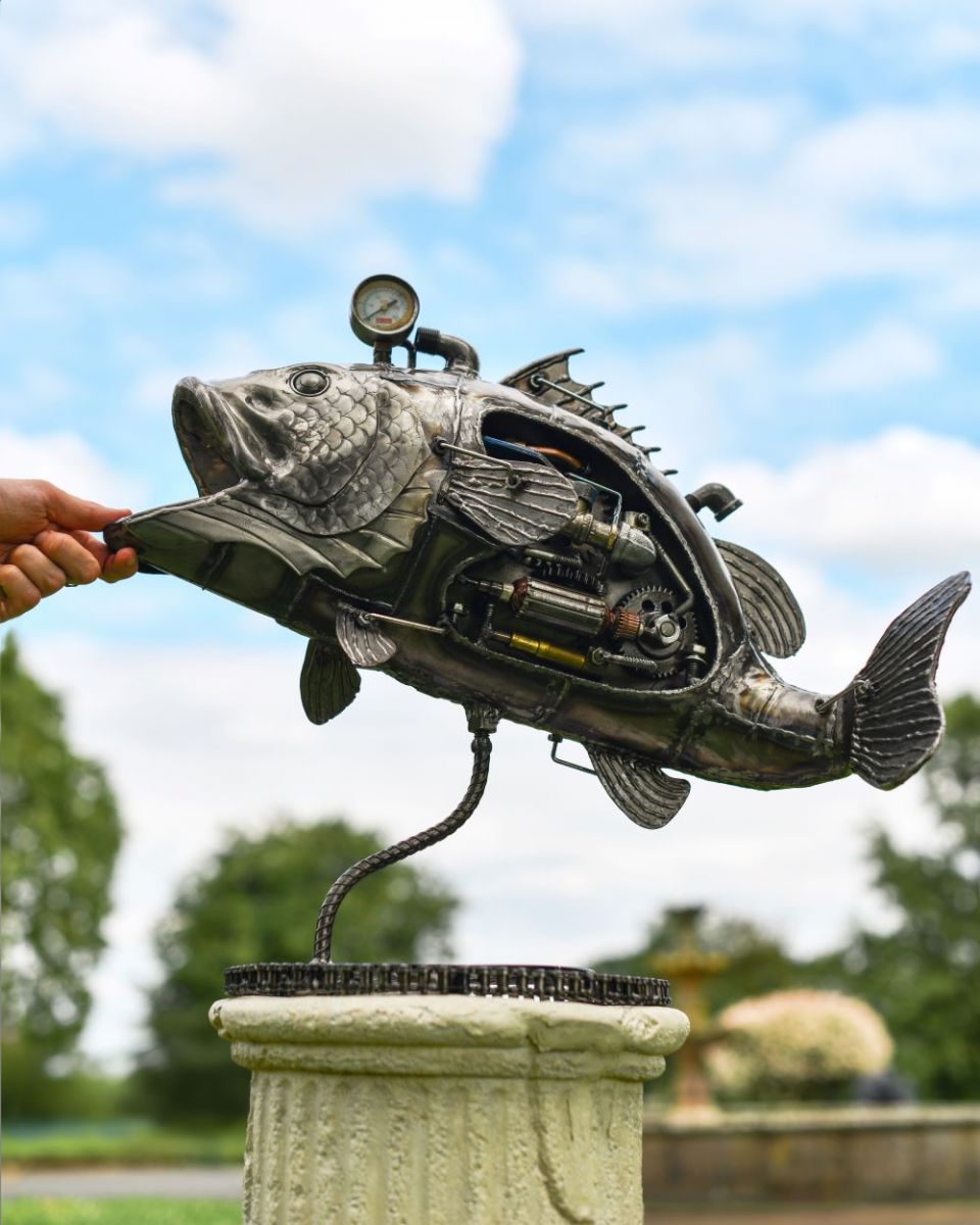 Scale image of Recycled Metal Steampunk Fish Scale image of Recycled Metal Steampunk Fish