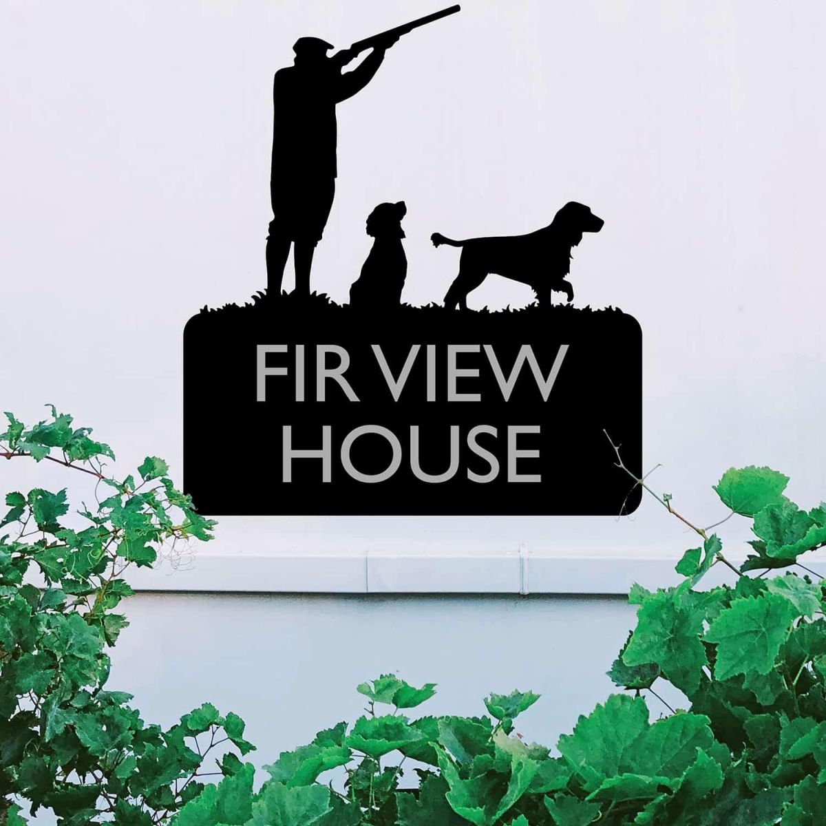 Steel "Game Season" Cocker Spaniel House Name Sign Steel "Game Season" Cocker Spaniel House Name Sign