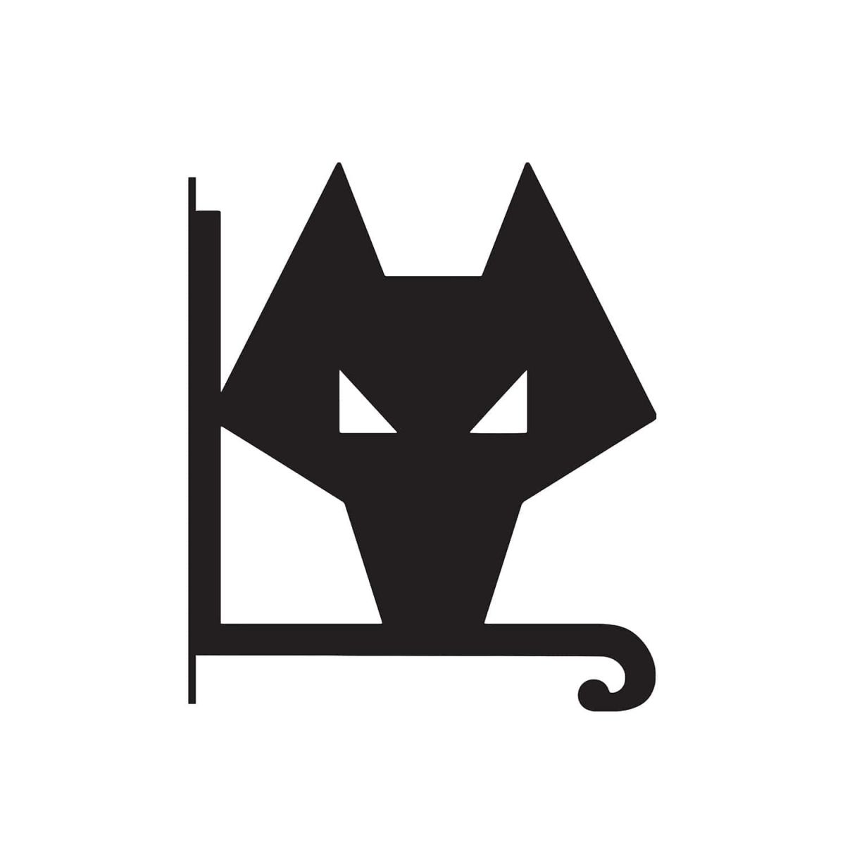 Close-Up of Steel "Wolves" Club Crest Hanging Basket Bracket