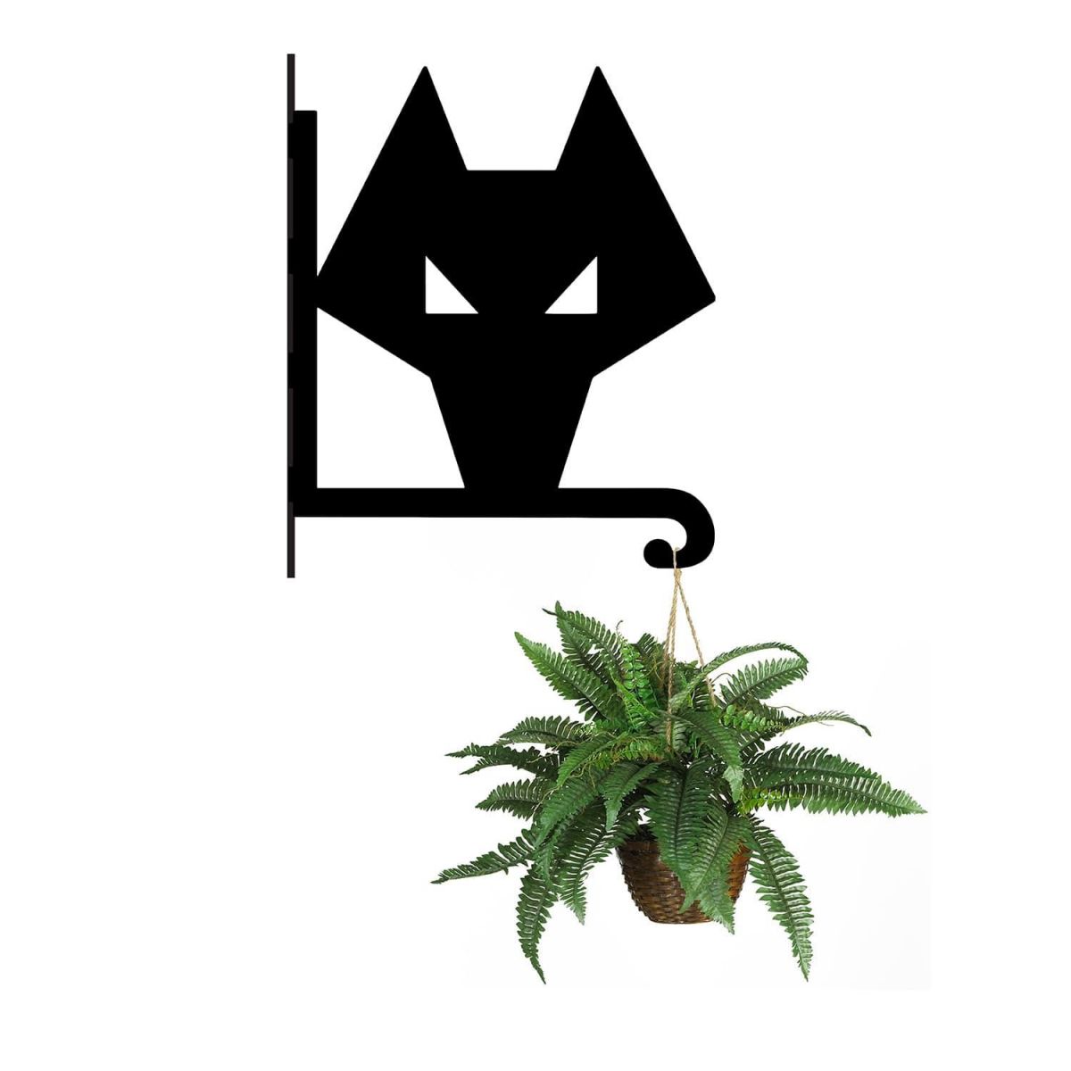 Steel "Wolves" Club Crest Hanging Basket Bracket with Planter