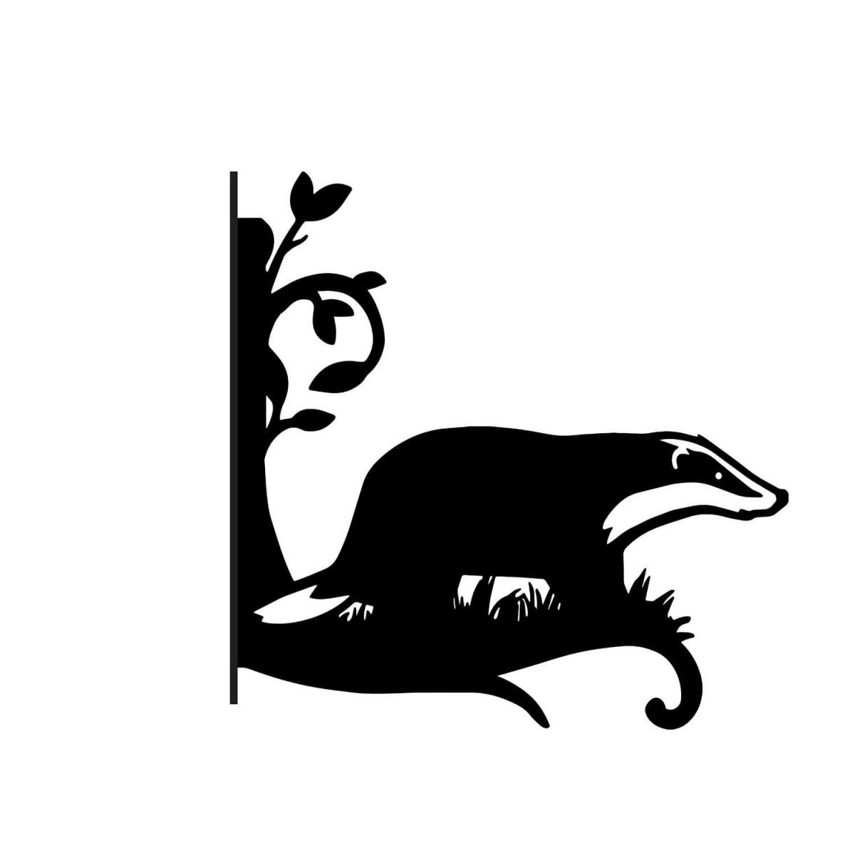 Close-Up of Steel Badger Hanging Basket Bracket