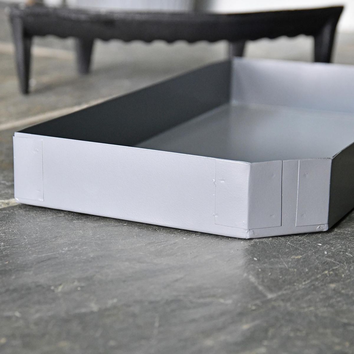 Close-up of the Design of the Steel "Basket" Ash Pan