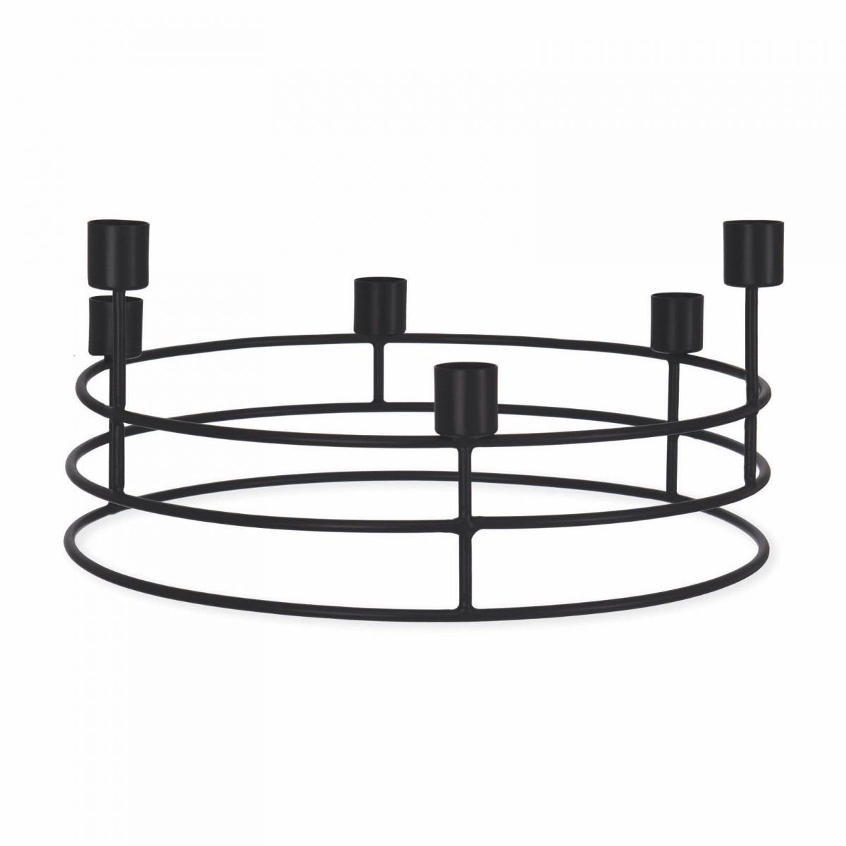 Circular Table Candle Holder Created From Steel