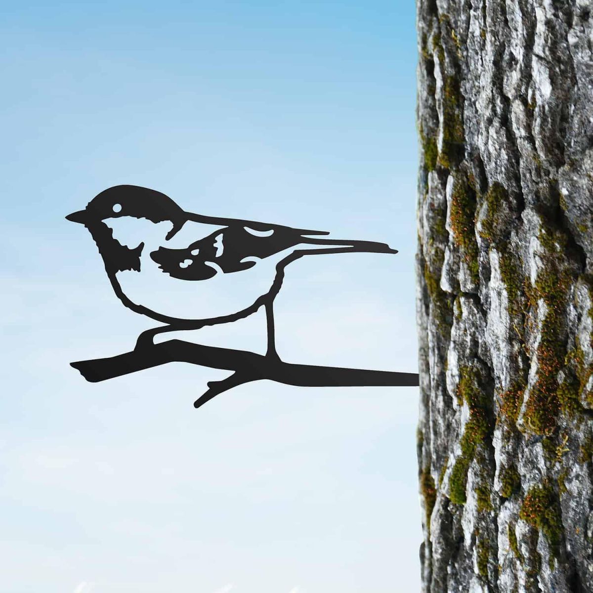 Steel Coal Tit Tree Spike - Black