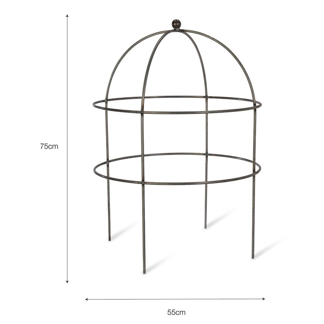 Steel Domed Plant Support Dimensions