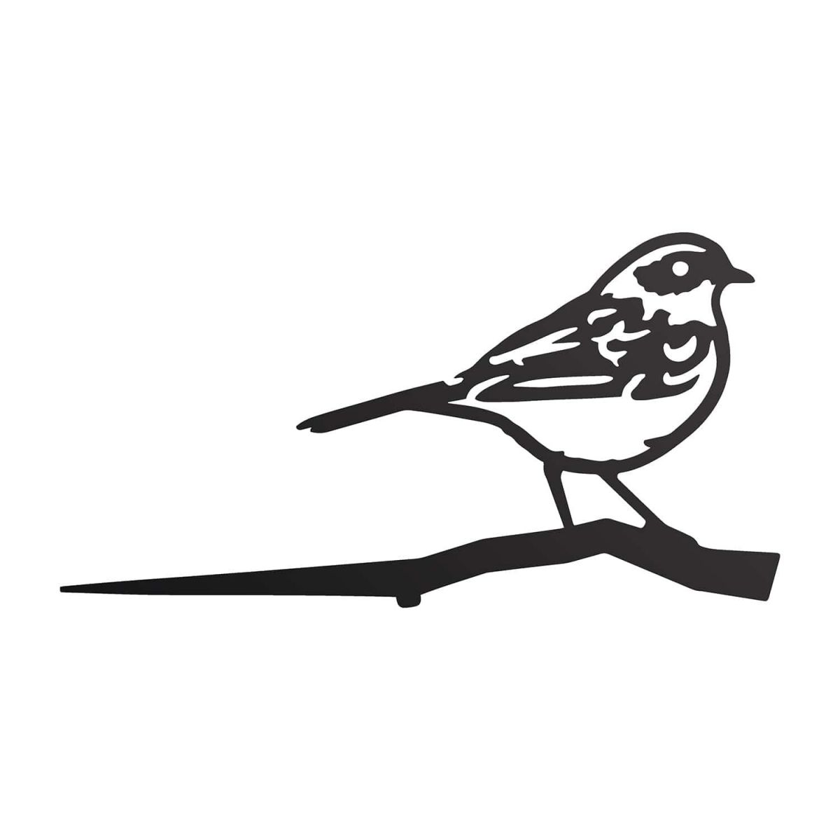 Close-Up of Steel Dunnock Tree Spike - Black