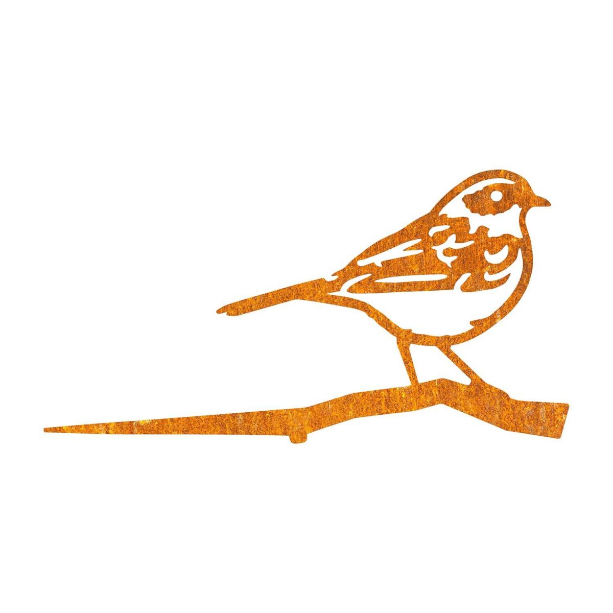 Close-Up of Steel Dunnock Tree Spike - Rustic