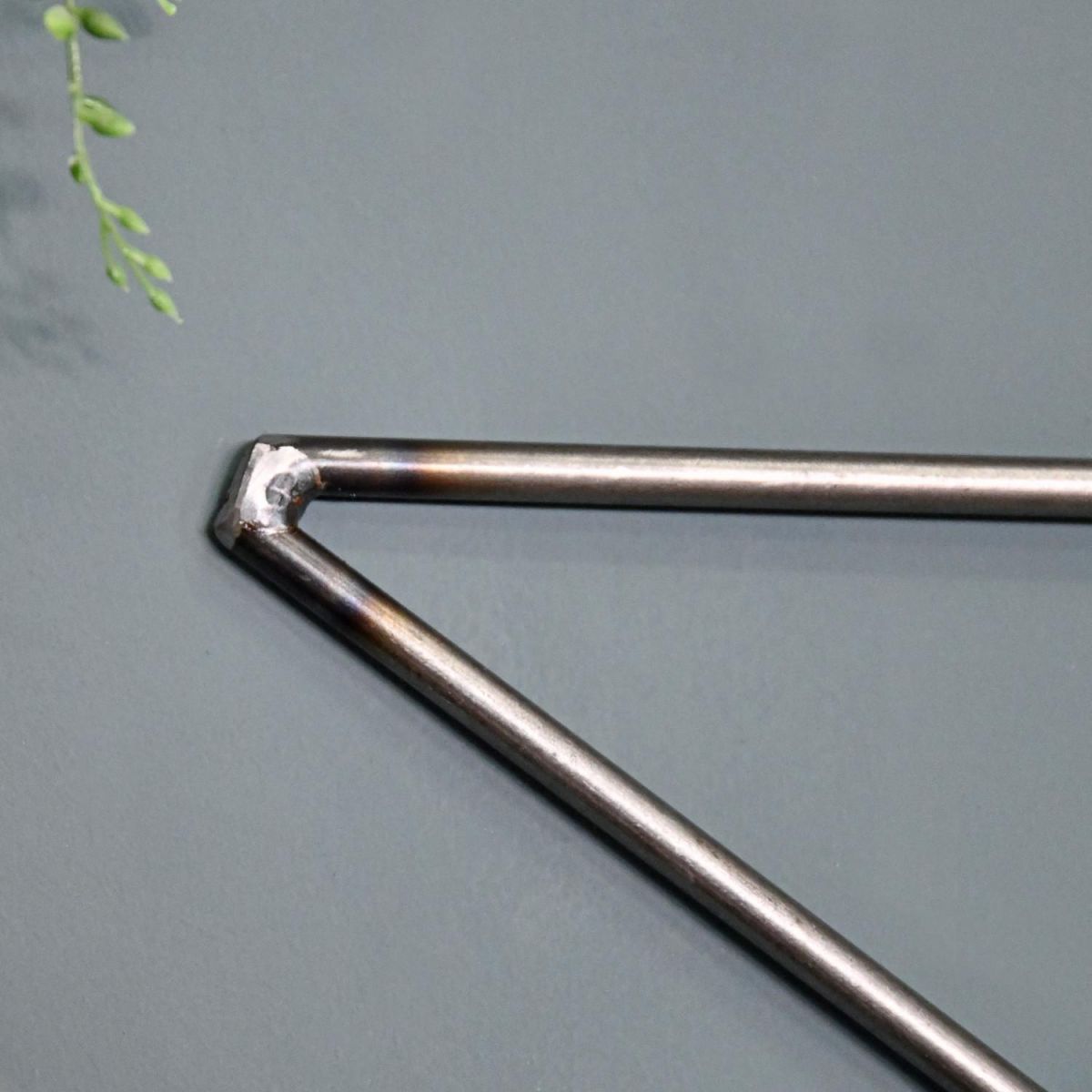 Close-Up of Steel Wall Art Structure