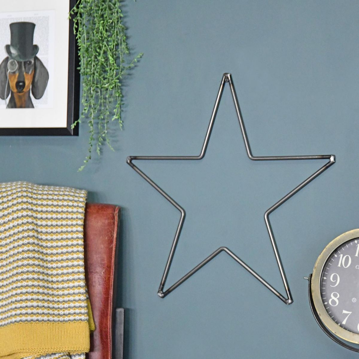 Steel Farringdon Star Wall Art for Indoor Use