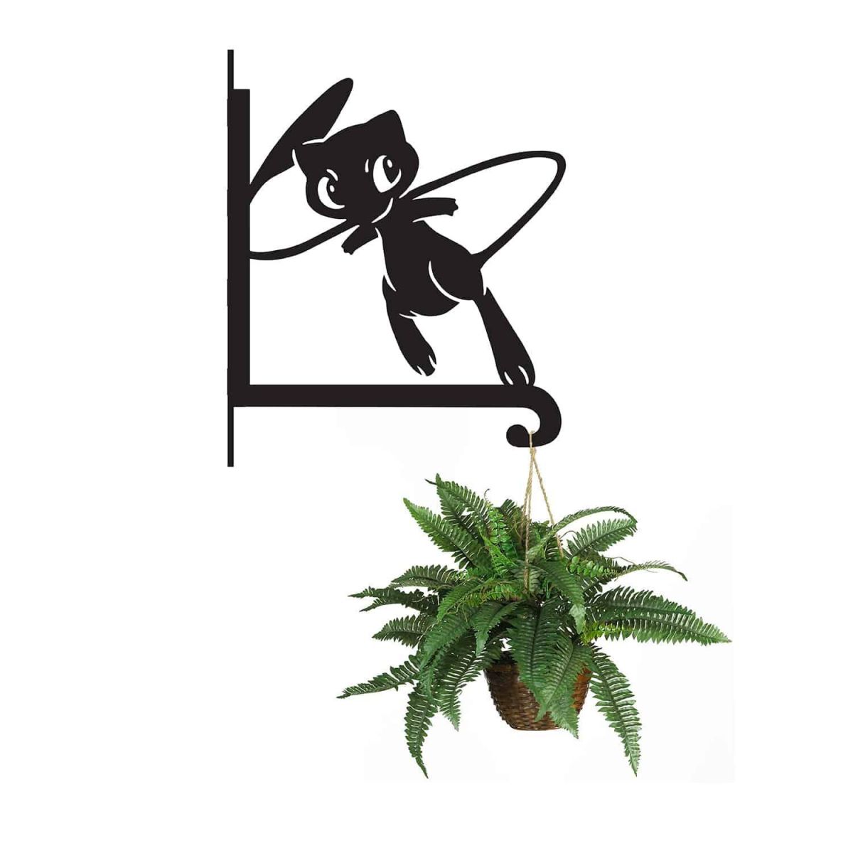 Steel Generation I Psychic Character Hanging Basket Bracket with Planter Steel Generation I Psychic Character Hanging Basket Bracket with Planter