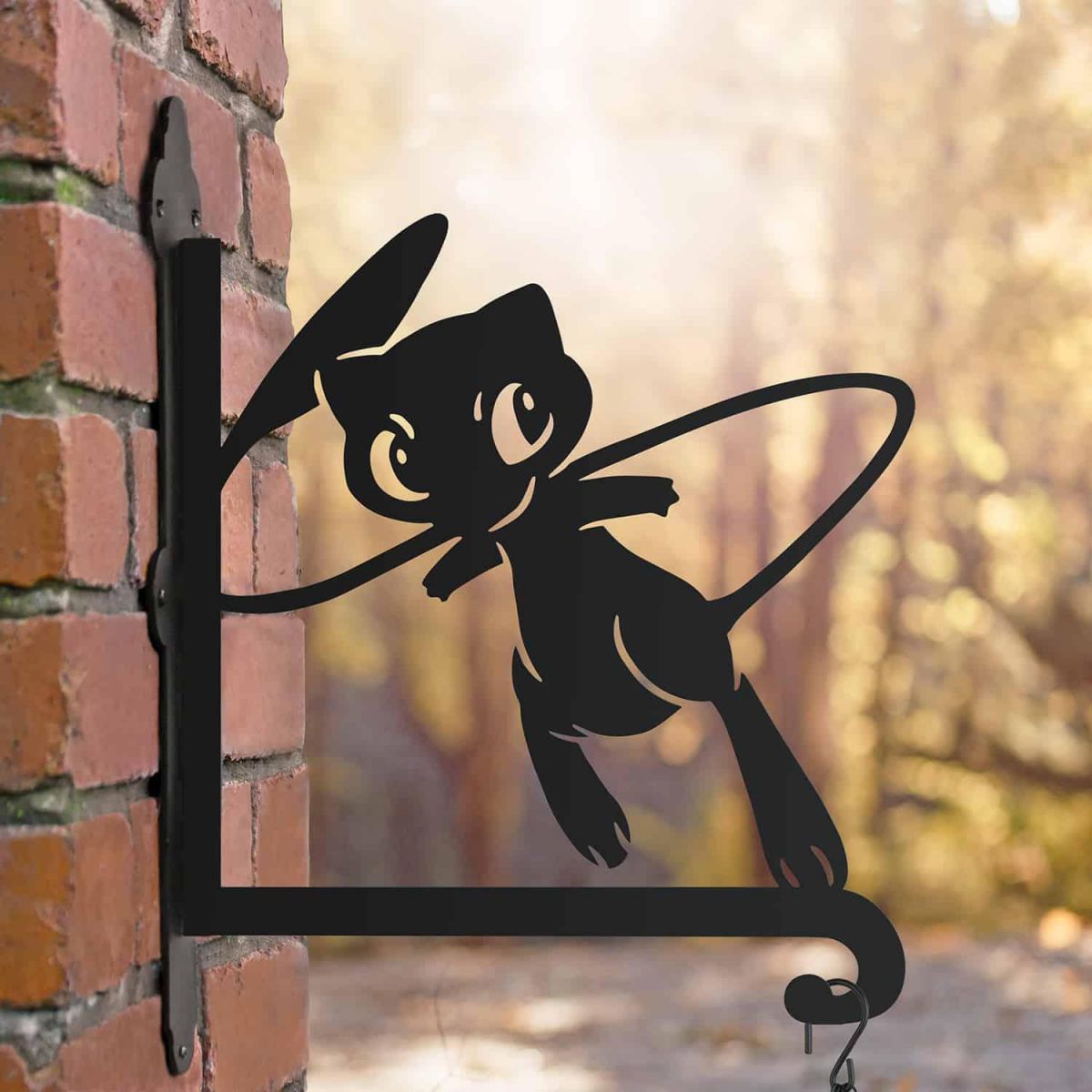 Steel Hanging Basket Bracket with Generation I Psychic Character Motif Steel Hanging Basket Bracket with Generation I Psychic Character Motif