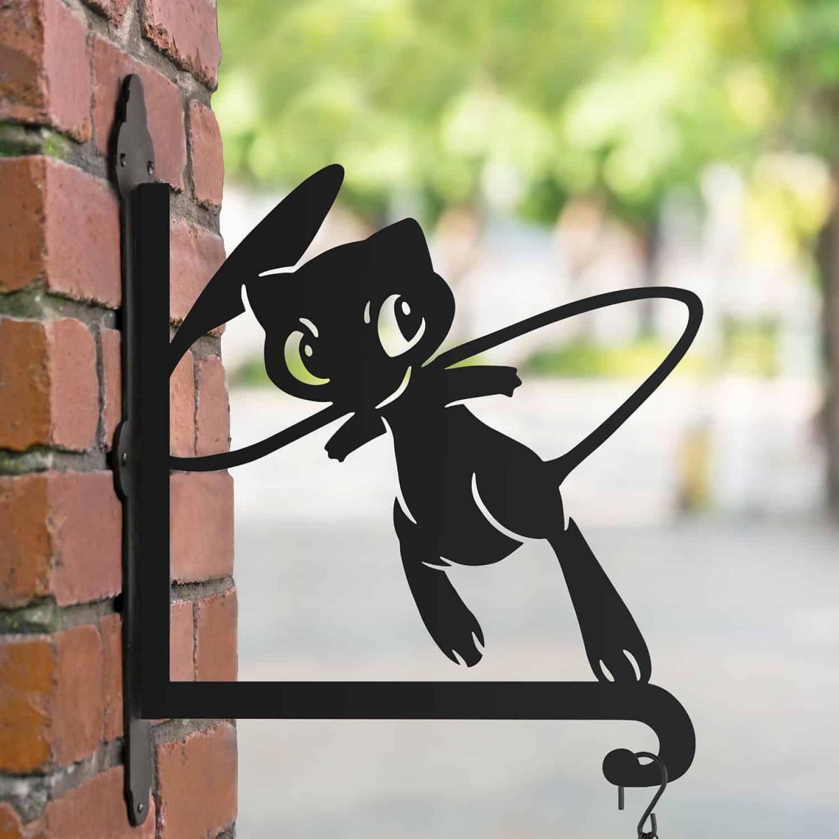 Steel Generation I Psychic Character Hanging Basket Bracket in Situ Steel Generation I Psychic Character Hanging Basket Bracket in Situ