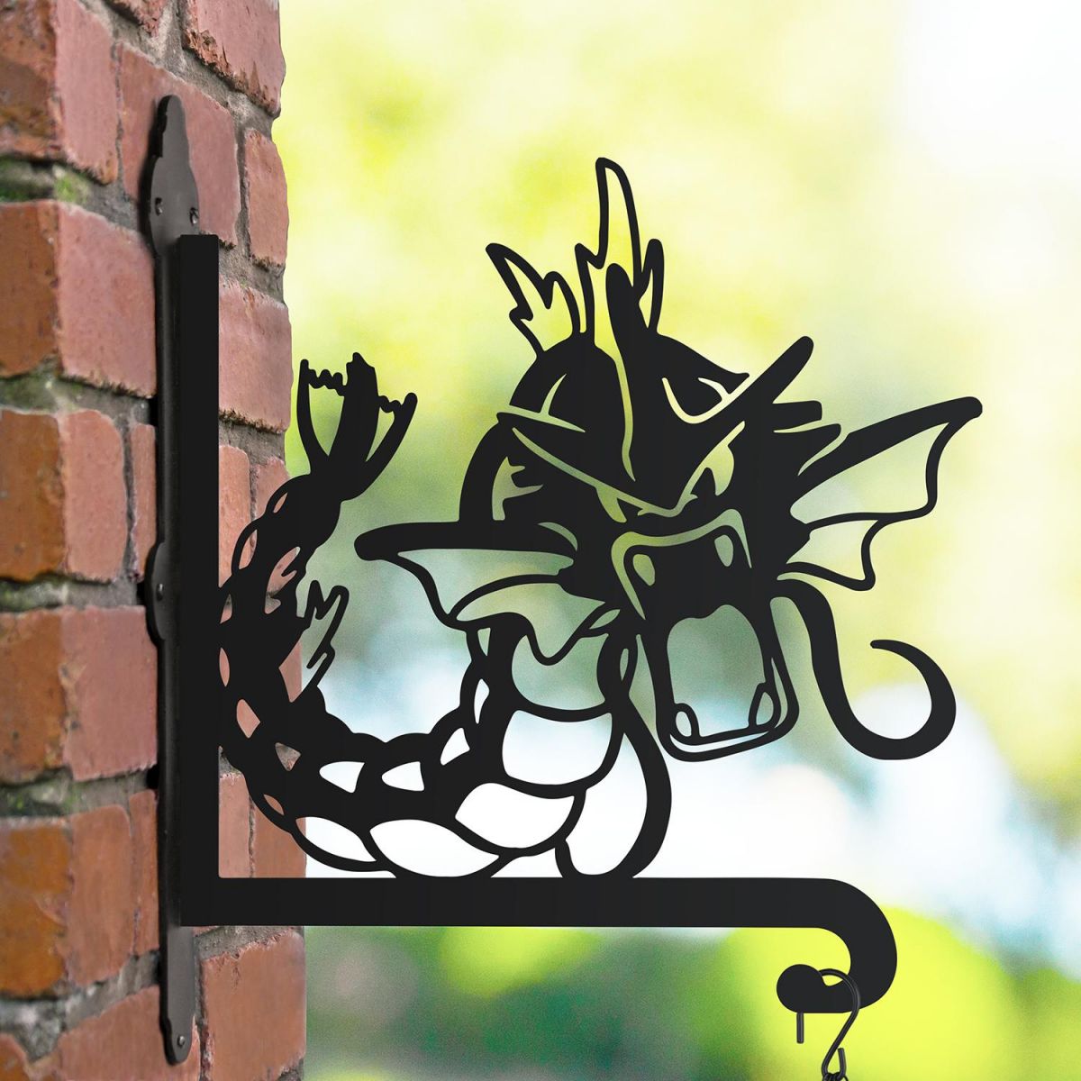 Steel Generation I Water Creature Hanging Basket Bracket in Situ