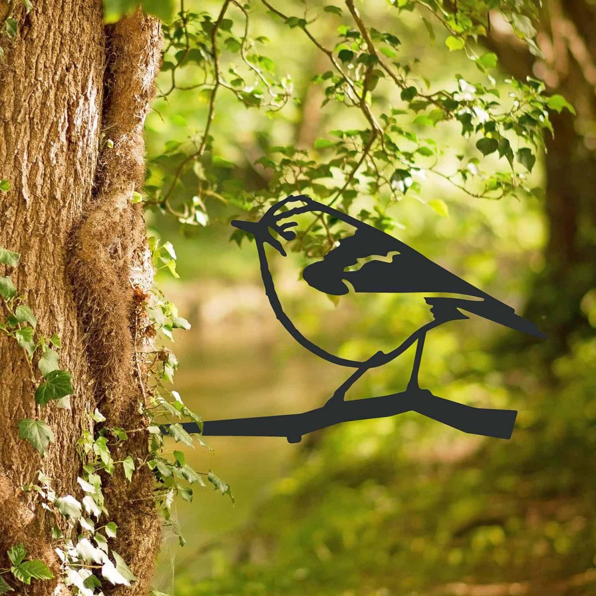 Black Steel Goldcrest Tree Spike in Situ Black Steel Goldcrest Tree Spike in Situ