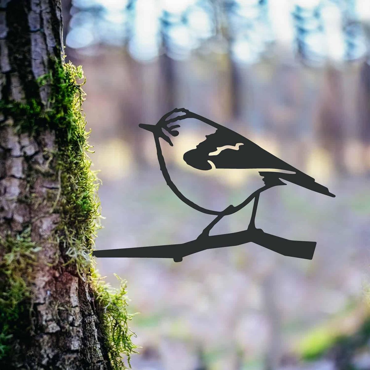 Steel Goldcrest Tree Spike - Black in SItu Steel Goldcrest Tree Spike - Black in SItu