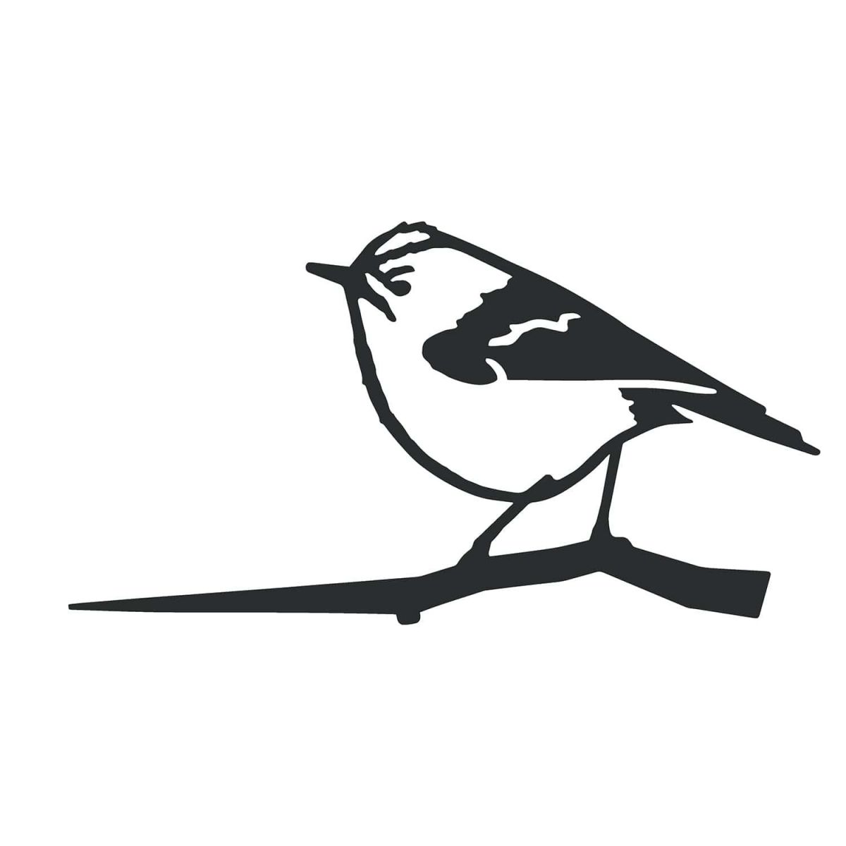 Close-Up of Steel Goldcrest Tree Spike - Black Close-Up of Steel Goldcrest Tree Spike - Black